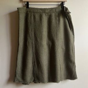 Green Wool Skirt